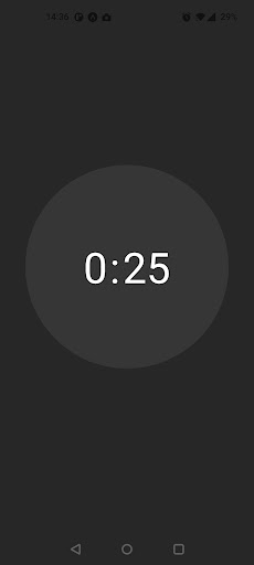 Android application Handstand timer screenshort