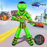 green monster Stickman Rope Hero City Battle War app apk icon