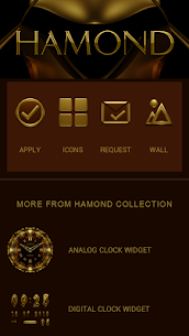 HAMOND gold - Paquete de iconos negro 3D Apk (Pagado) 5