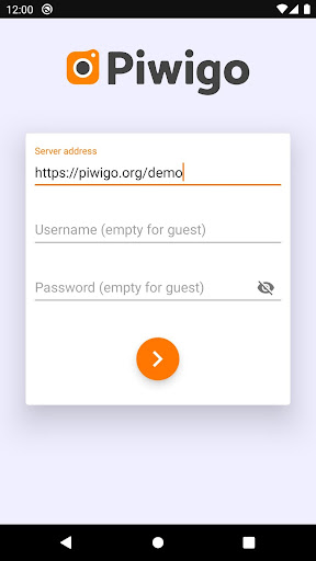 Android application Piwigo (deprecated) screenshort