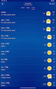 Prognoza meteo: Cer senin Screenshot