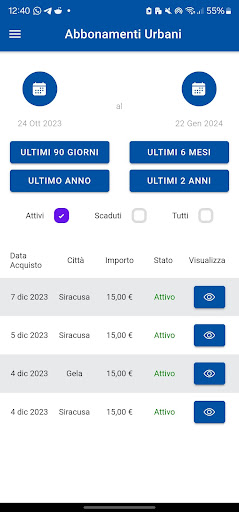 Android application AST TICKETING screenshort