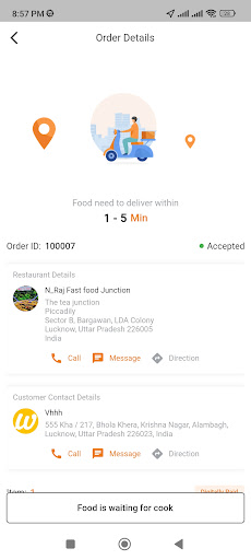 SwaadSathi - Deliveryman Screen 3