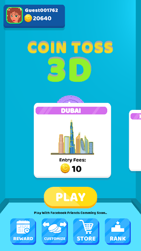 Android application Coin Toss 3D Multiplayer screenshort