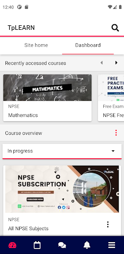Android application TpLEARN eLearning App screenshort