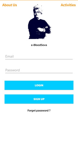 Android application e-BloodSeva screenshort