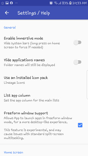 Stability and Faster Launcher Screen 3