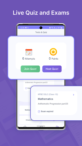 Educational Mobile App Screen 3