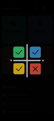 Android application Priority Matrix screenshort