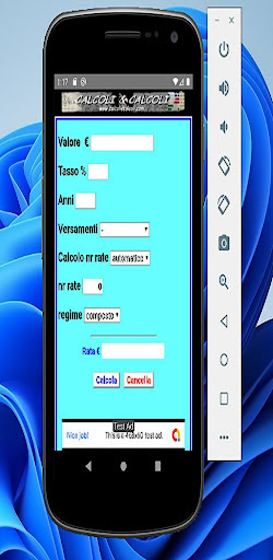 Android application Ammortamento screenshort