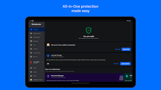 Screenshot of Bitdefender Security Antivirus