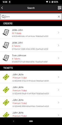 TuStreams Tickets | Check-in Screen 3