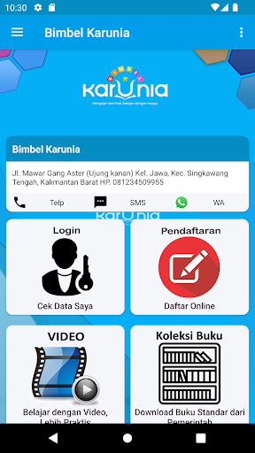 Android application Bimbel Karunia screenshort
