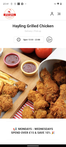 Android application Hayling Grilled Chicken screenshort