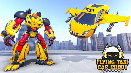 Flying Taxi Car Robot Shooting  screenshots 1