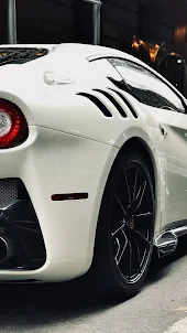 White Ferrari Wallpaper