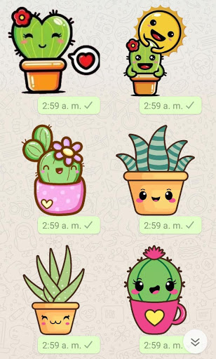 stickers para whatsap Cactus Screen 2