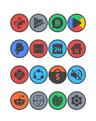 Circle Dark - Icon Pack