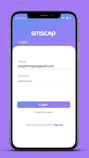 Android application smscap screenshort