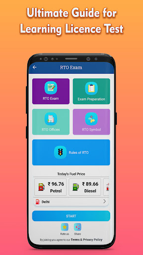 Android application RTO Exam: Driving Licence Test screenshort