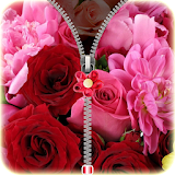 Rose & Flowers Zipper Lock icon