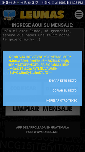 Leumas Mensajes Privados Screen 3