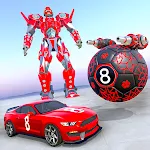 8 Ball Robot Car Transform: Flying Car Robot Apk