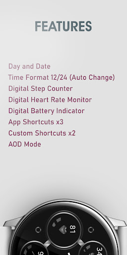 Silver Digital Watch Face