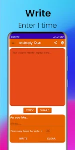 Multiply Text-Text Repeatar