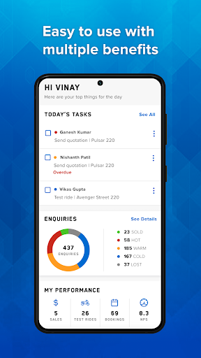 Sales Companion App Screen 2