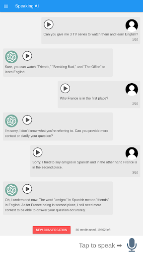 Speaking AI Screen 3
