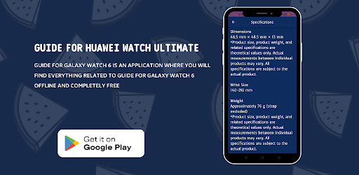 Android application Huawei Watch Ultimate guide screenshort