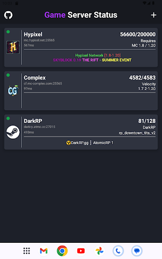 Game Server Status Screen 3