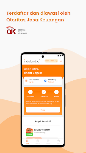 Android application Indofund - Lender Apps screenshort