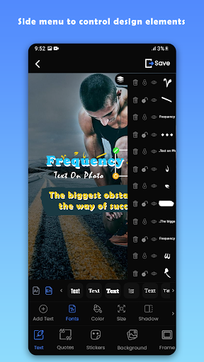 Text on photo - photo editor