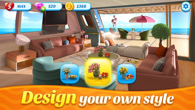 #2. Space Decor : Luxury Yacht (Android) By: ZYMOBILE LIMITED