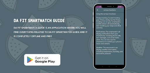 da fit smartwatch guide Screen 3