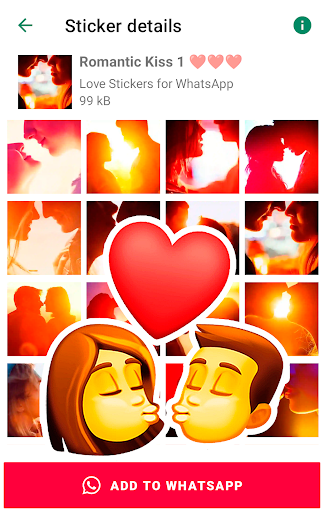 Love Emoji Stickers WASticker screenshot 16