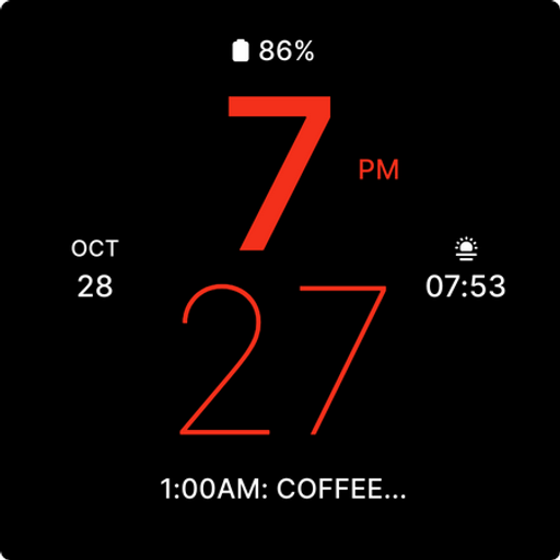 Clean Minimal Watch Face Logo