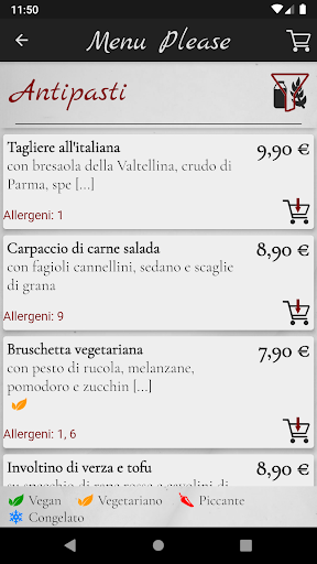 Menu Please Screen 3