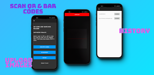 Android application QR and Barcode Reader screenshort