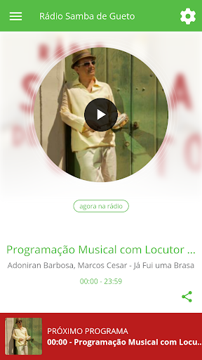 Android application Rádio Samba de Gueto screenshort