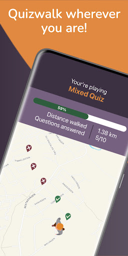 Android application ActiveQuiz - For Fun Walks screenshort