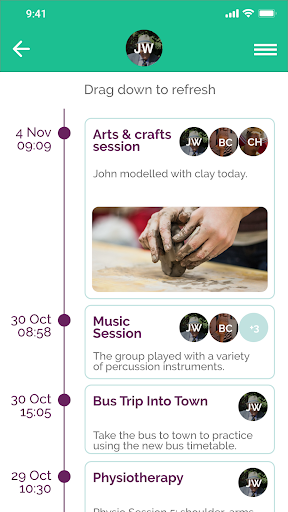 Android application Moment: Achieving Outcomes screenshort