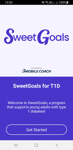 Android application SweetGoals for T1D screenshort