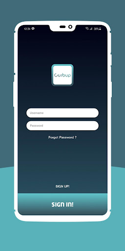 Android application CurbUp for Customers screenshort