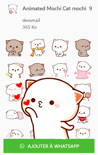 Animated Mochi Peach Cat Screen 3
