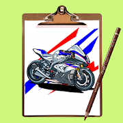 How to Draw Motorbike Step by Step