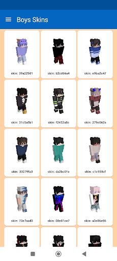 Android application Cool Boys Skins - MC Warriors screenshort