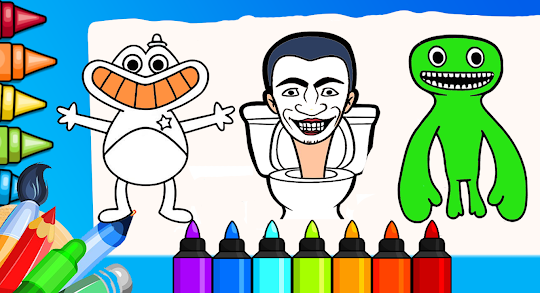 Coloring Skibidi Page Toilete
